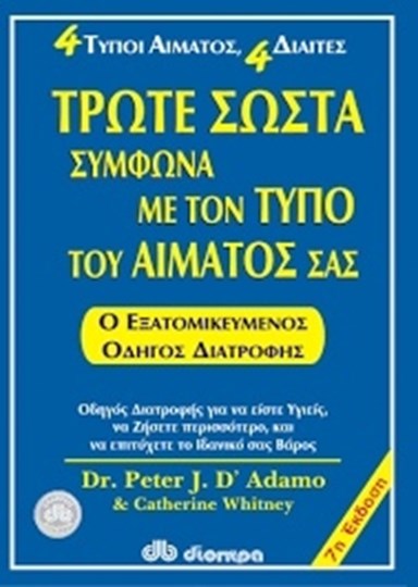 Picture of ΤΡΩΤΕ ΣΩΣΤΑ ΣΥΜΦΩΝΑ ΜΕ ΤΟΝ ΤΥΠΟ ΤΟΥ ΑΙΜΑΤΟΣ ΣΑΣ