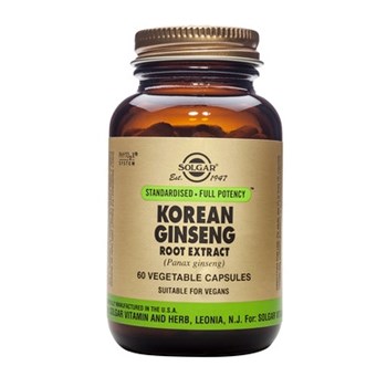 Picture of SOLGAR Korean Ginseng Root Extract SFP 60 veg.caps