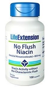 Picture of Life Extension No Flush Niacin 800mg 100caps