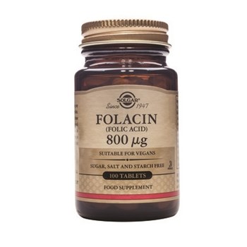 Picture of SOLGAR Folacin (Folic Acid) 400μg 100 tabs