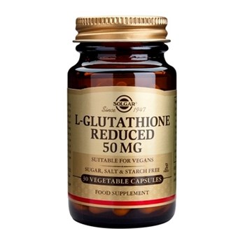 Picture of SOLGAR L-Glutathione (Reduced) 50mg 30 veg caps