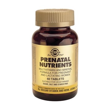 Picture of SOLGAR Prenatal Nutrients 60 tabs