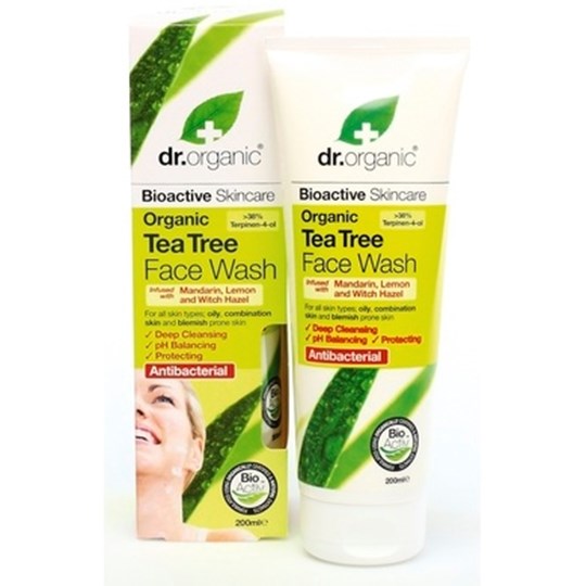 Picture of DR.ORGANIC Organic Tea Tree Face Wash 200ml