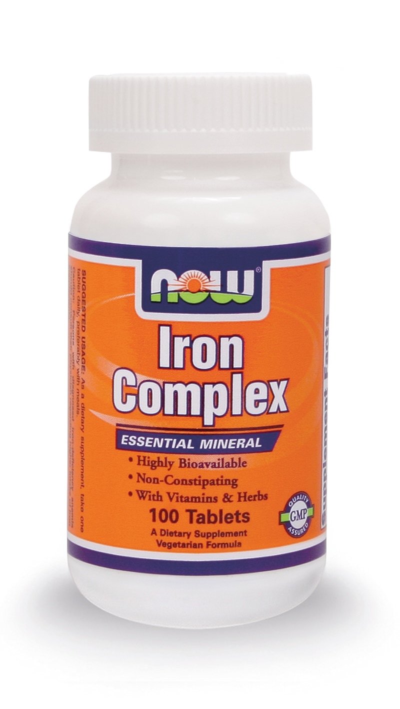 NOW IRON COMPLEX 100 tabs - PharmaDirect.gr