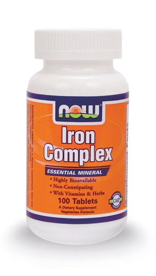 Picture of NOW IRON COMPLEX 100 tabs