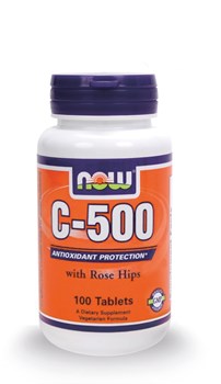 Picture of NOW VIT C-500 WITH ROSE HIPS 100tabs