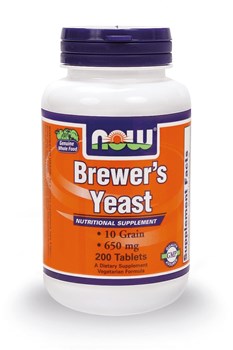 Picture of NOW BREWER'S YEAST 650 mg 200 tabs