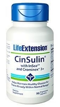 Picture of LIFE ΕΧΤENSION, CINSULIN® with InSea2® and Crominex® 3+ 60vegcaps