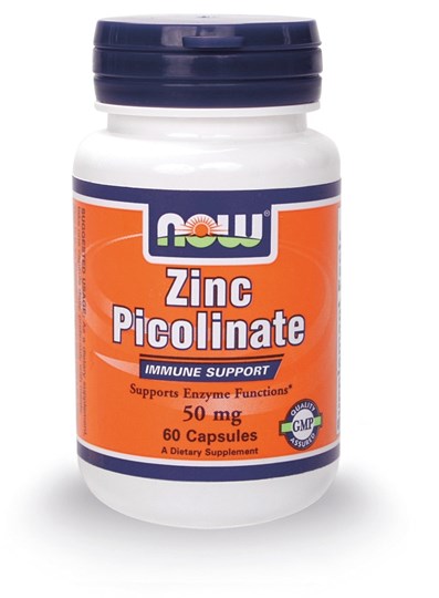 Picture of NOW ZINC PICOLINATE 50mg, 60caps