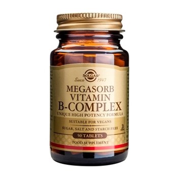 Picture of SOLGAR Megasorb Vitamin Β-Complex 50 tabs