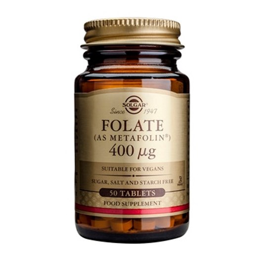 Picture of SOLGAR Folate 400μg (as Metafolin) 50 tabs