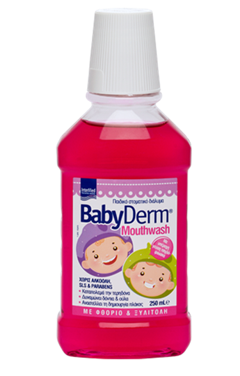 Picture of INTERMED Babyderm Mouthwash Με Γεύση Τσιχλόφουσκα 250ml