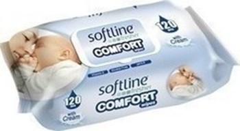 Picture of SOFTLINE WET TOWELS BLUE 120τεμ
