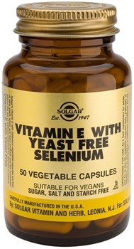 Picture of SOLGAR Vitamin Ε with Yeast Free Selenium 50 veg.caps