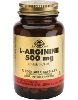 Picture of SOLGAR L-Arginine 500mg 50 veg caps