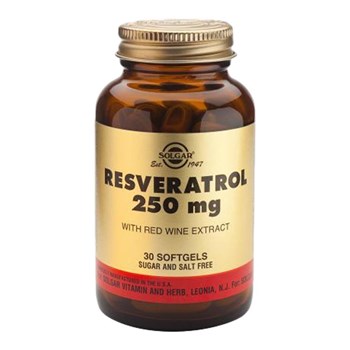Picture of SOLGAR Resveratrol 250mg 30 softgels