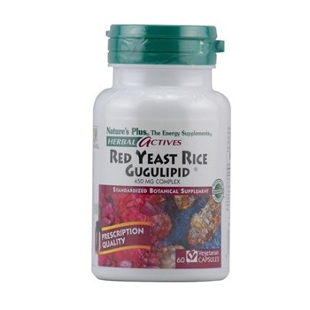 Picture of Nature's Plus Red Yeast Rice Gugulipid 450MG 60 Vcaps