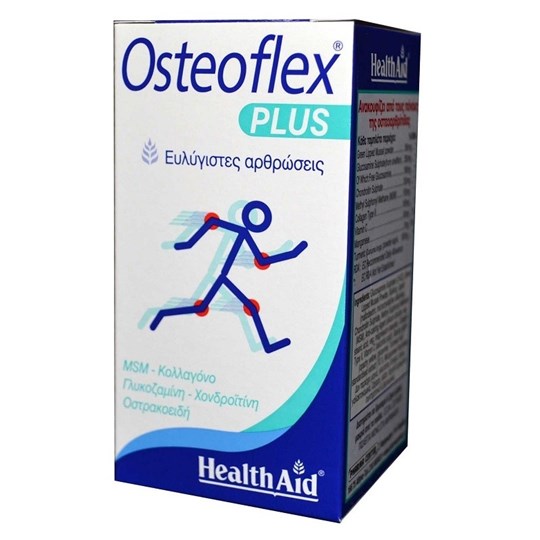 Picture of HEALTH AID OSTEOFLEX PLUS 60 tabs Γλυκοζαμίνη-Χονδροϊτίνη-MSM-Κο