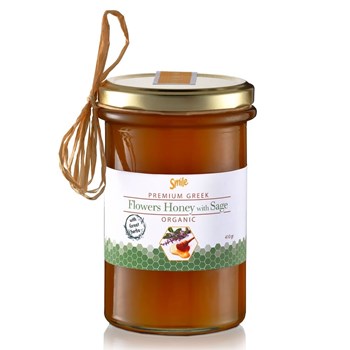 Picture of SMILE Μέλι Βιολογικό Ανθέων με Φασκόμηλο 410gr