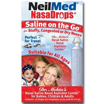 Picture of NEILMED NasaDrops Saline On the Go 15 x 15ml