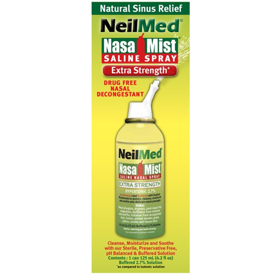 Picture of NEILMED NasaMist Saline Spray Extra Strength Hypertonic 125ml