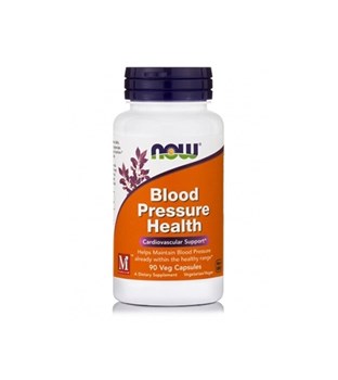 Picture of NOW BLOOD PREASSURE HEALTH, w/ Mega Natural® - BP™ & Hawthorn Berry Extract 300 mg, 1.8% -  90 Vcaps®