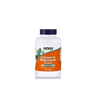 Picture of NOW Calcium & Magnesium 120 Softgels With Vitamin D-3 and Zinc