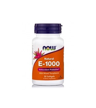 Picture of NOW Vitamin E-1000 IU Mixed Tocopherols 50 Softgels