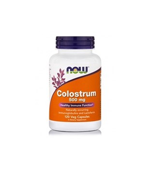 Picture of NOW Colostrum 500 mg 120 Veg Capsules