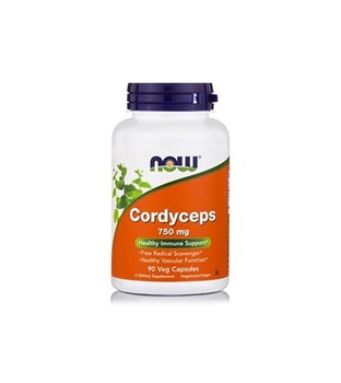 Picture of NOW Cordyceps 750 mg Veg 90 Capsules