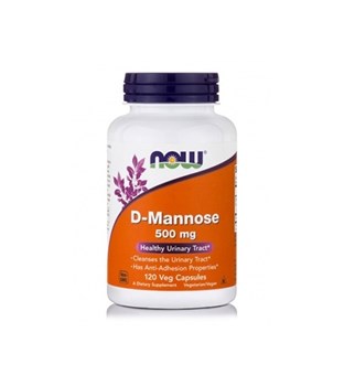 Picture of NOW D-Mannose 500 mg Veg 120 Capsules