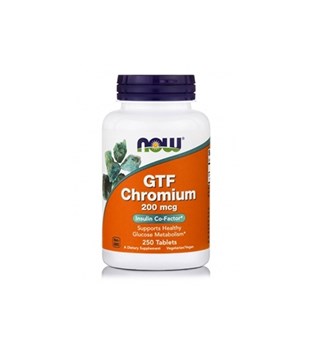 Picture of NOW GTF Chromium 200 mcg 250 Tablets