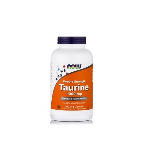 Picture of NOW Taurine 1000 mg Veg 100 Capsules