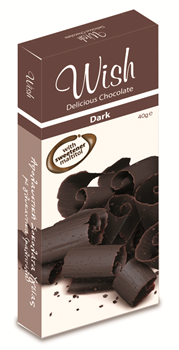 Picture of WISH CHOCOLATE, ΥΓΕΙΑΣ ME STEVIA 50gr