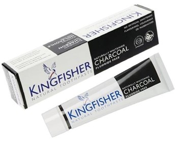 Picture of KINGFISHER CHARCOAL NATURAL WHITENING FLUORIDE FREE 100ml