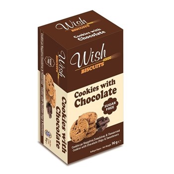 Picture of WISH, Biscuits Cookies With Chocolate 90g
