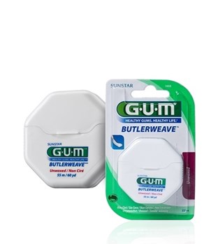 Picture of GUM 1055 Butlerweave Floss Unwaxed Οδοντικό νήμα 55m