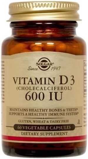 Picture of SOLGAR Vitamin D3 600IU 60 veg caps