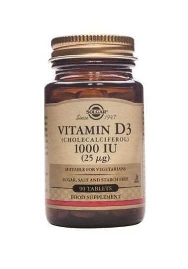 Picture of SOLGAR Vitamin D3 1000IU 90Tabs