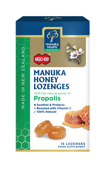 Picture of MANUKA HEALTH Φυσικές Καραμέλες με Πρόπολη & Μέλι Manuka MGO400 65gr