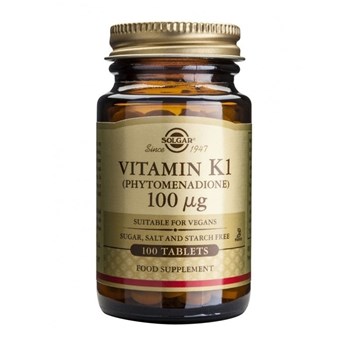 Picture of SOLGAR Vitamin K1 100μg 100 tabs