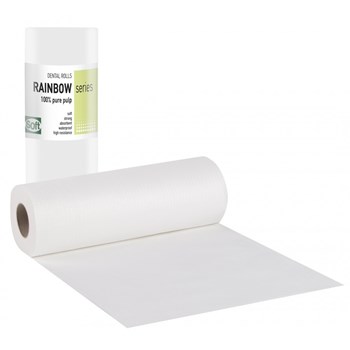 Picture of ΟΔΟΝΤΙΑΤΡΙΚΟ Ρολό 1ply χαρτί + 1ply πλαστικό 29cm x 50m Λευκό