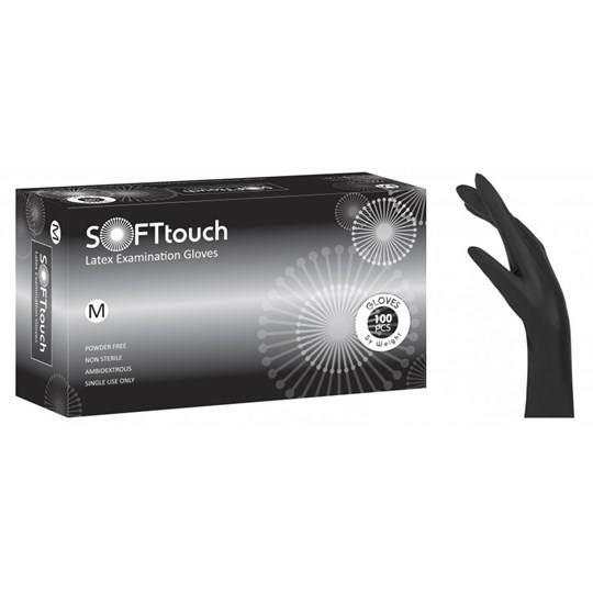 Picture of ΓΑΝΤΙΑ Soft Touch μαύρο χωρίς πούδρα 100 τεμάχια