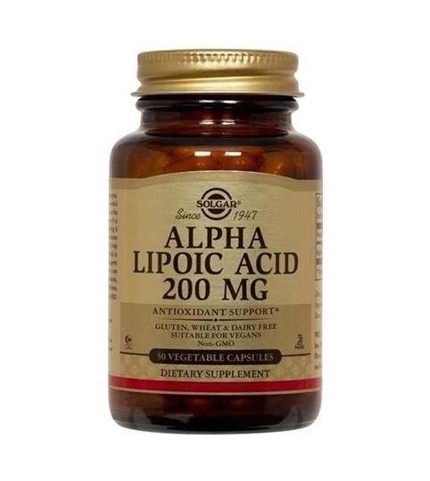 Picture of SOLGAR Alpha Lipoic Acid 200mg 50 veg caps