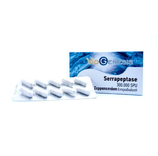 Picture of VIOGENESIS Serrapeptase 300.000 SPU 60caps
