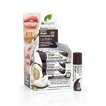 Picture of Dr. Organic Virgin Coconut Oil Lip Balm 5.7ml Ενυδατικό Χειλιών Καρύδας