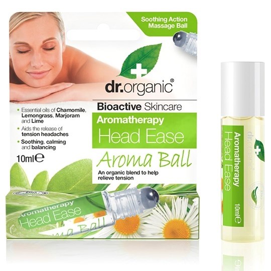 Picture of Dr. Organic Head Ease Aroma Ball 10ml Ίαμα για πιο Καθαρό Μυαλό, με συνδυασμό Αιθέριων Ελαίων