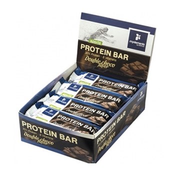 Picture of MyElements Sports Protein Bar 31% PROTEIN 12x60gr Mπάρες Πρωτεΐνης Πρωτεΐνης εμπλουτισμένες με βιταμίνες, με γεύση Διπλή Σοκολάτα