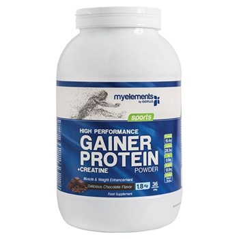 Picture of MyElements Sports Gainer Protein High Performance Powder Chocolate 1.8kg