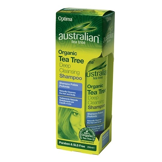 Picture of OPTIMA Australian Organic Tea Tree Deep Cleansing Shampoo 250ml